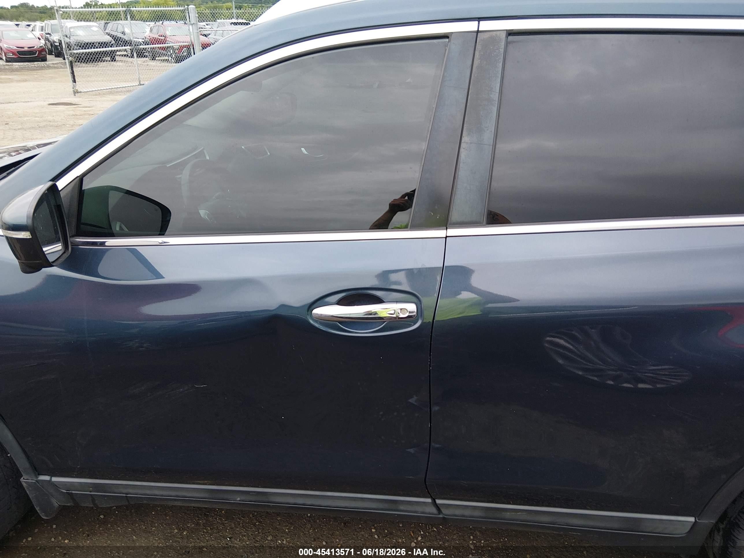 2015 Nissan Rogue Sl Blue vin: 5N1AT2MTXFC868215
