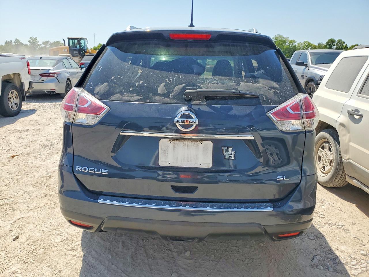 2015 Nissan Rogue Sl Blue vin: 5N1AT2MTXFC870790