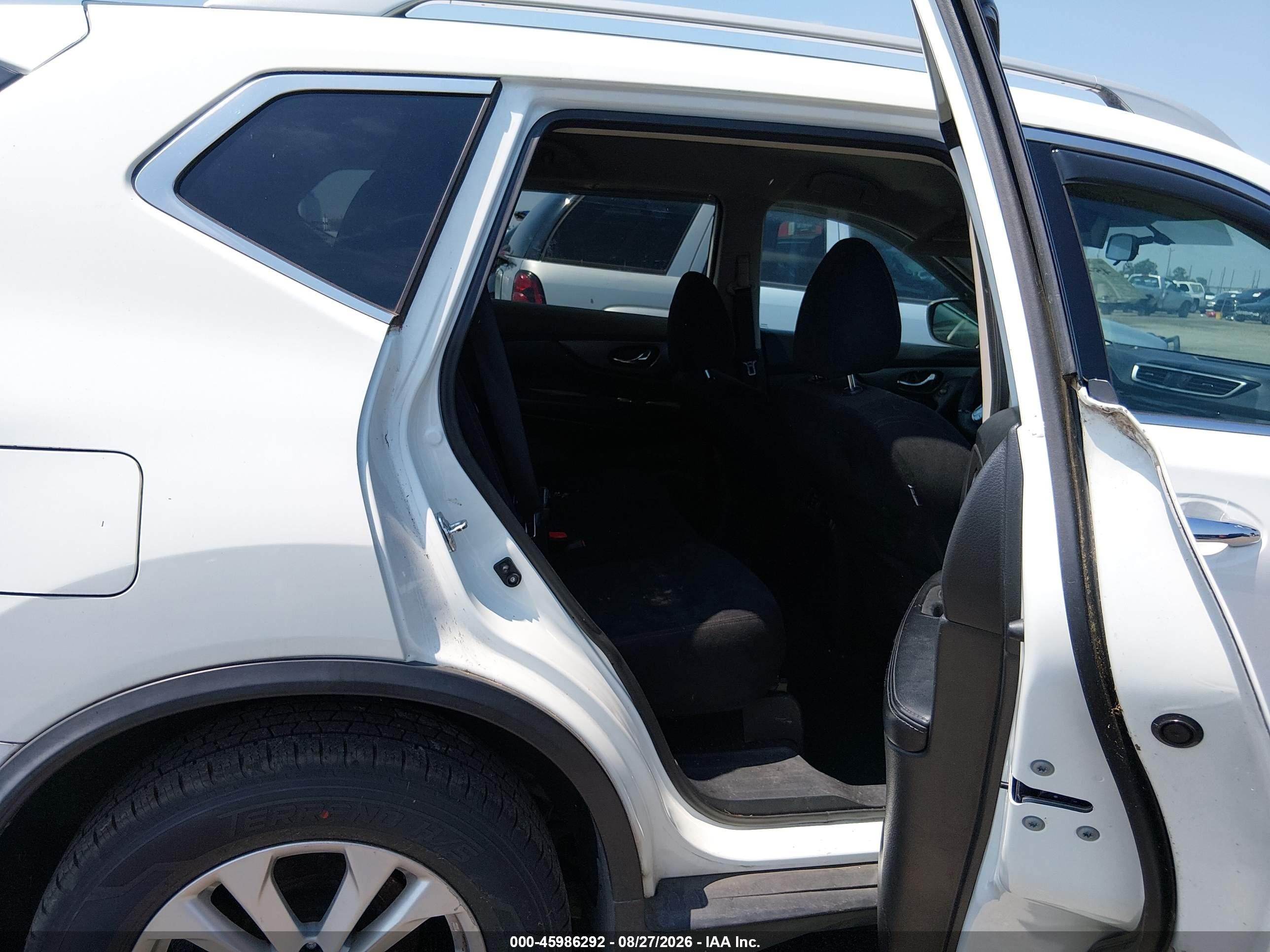 2015 Nissan Rogue Sv White vin: 5N1AT2MTXFC884480