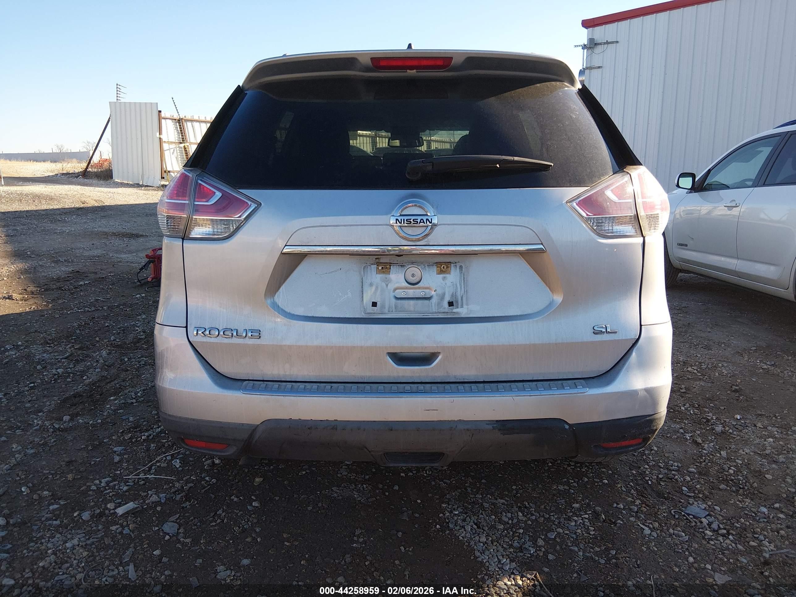 2015 Nissan Rogue Sl Silver vin: 5N1AT2MTXFC885399