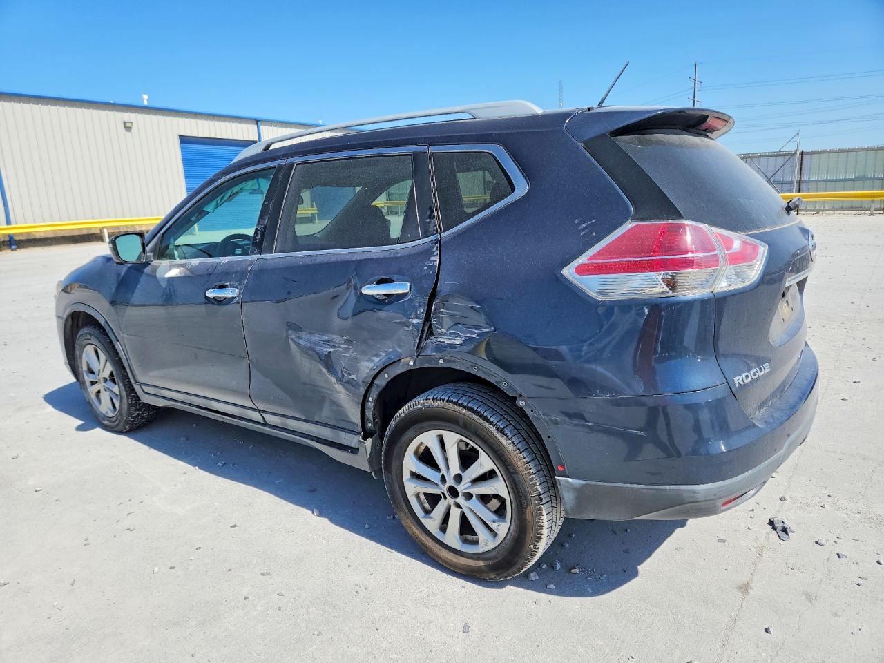 2015 Nissan Rogue Sv Blue vin: 5N1AT2MTXFC903111
