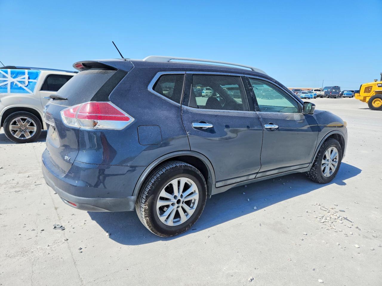 2015 Nissan Rogue Sv Blue vin: 5N1AT2MTXFC903111