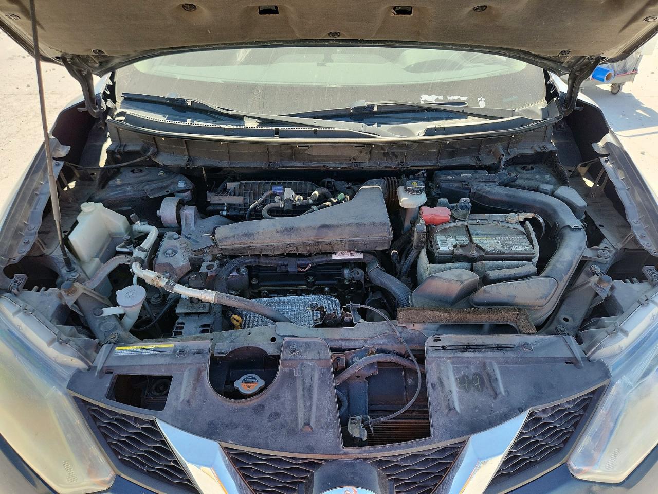 2015 Nissan Rogue Sv Blue vin: 5N1AT2MTXFC903111