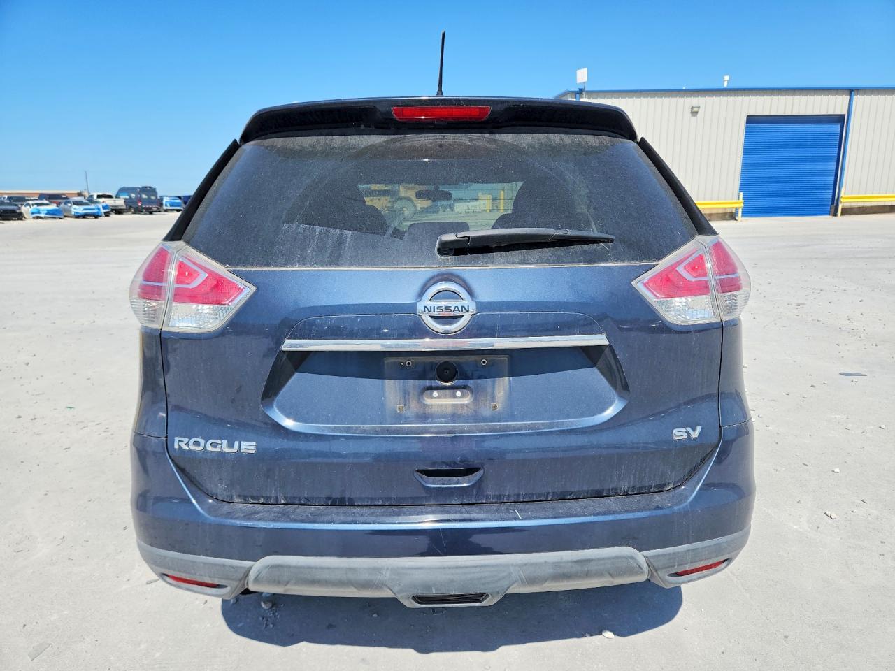 2015 Nissan Rogue Sv Blue vin: 5N1AT2MTXFC903111