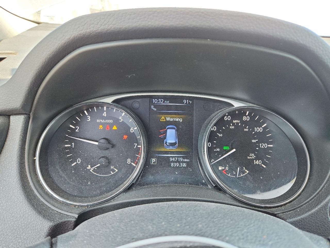 2015 Nissan Rogue Sv Blue vin: 5N1AT2MTXFC903111