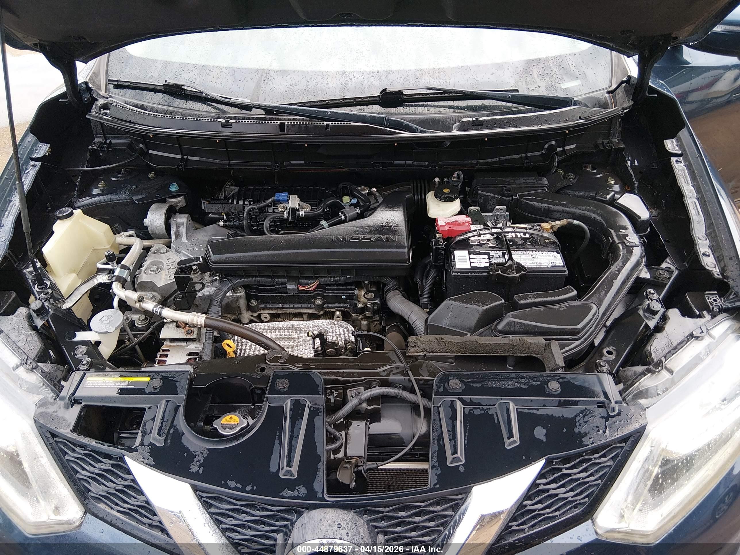 2015 Nissan Rogue Sl Blue vin: 5N1AT2MTXFC911760