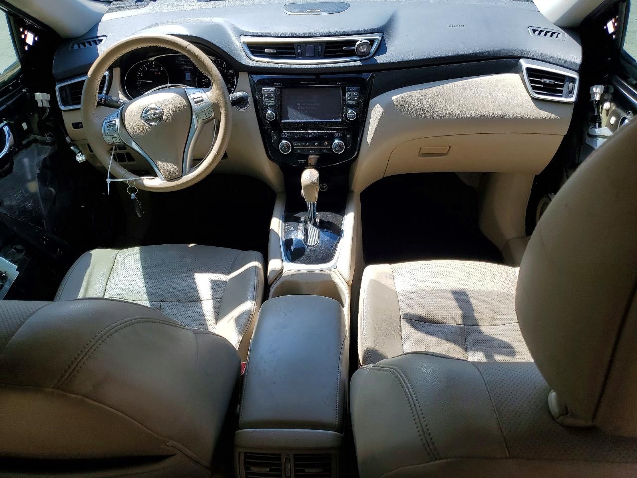 2015 Nissan Rogue Sl Green vin: 5N1AT2MTXFC913511
