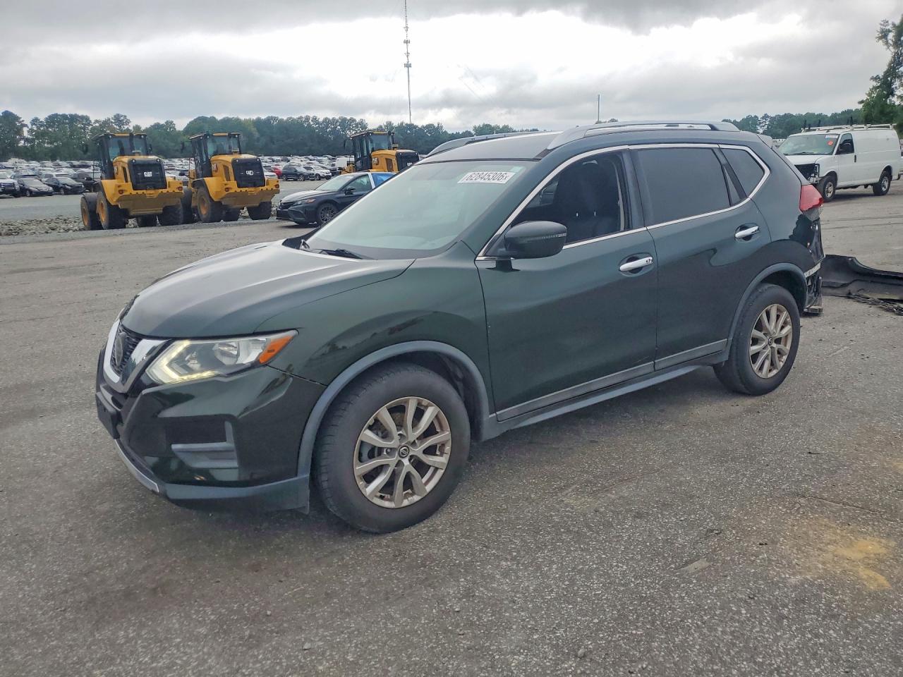 2018 Nissan Rogue Sv Зеленый vin: 5N1AT2MTXJC702298