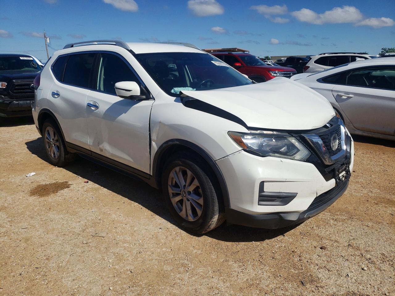 2018 Nissan Rogue S White vin: 5N1AT2MTXJC839760