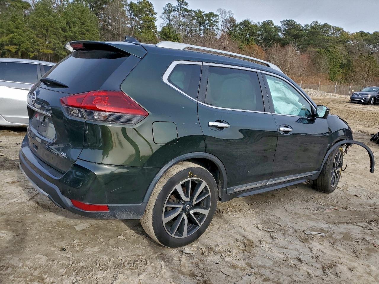 2020 Nissan Rogue S Green vin: 5N1AT2MTXLC727379