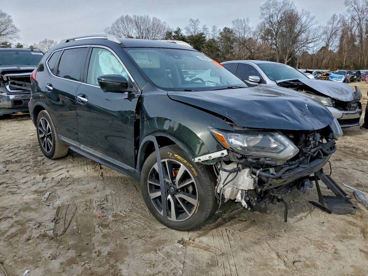 2020 Nissan Rogue S Green vin: 5N1AT2MTXLC727379