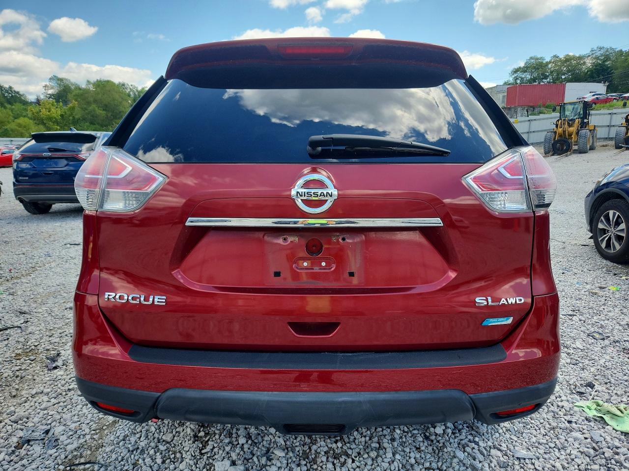 2014 Nissan Rogue Sl Red vin: 5N1AT2MV0EC753767