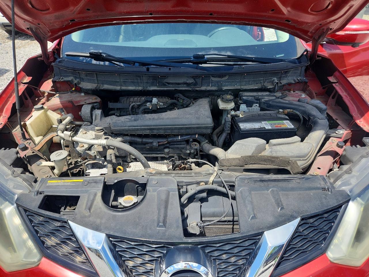 2014 Nissan Rogue Sl Red vin: 5N1AT2MV0EC753767