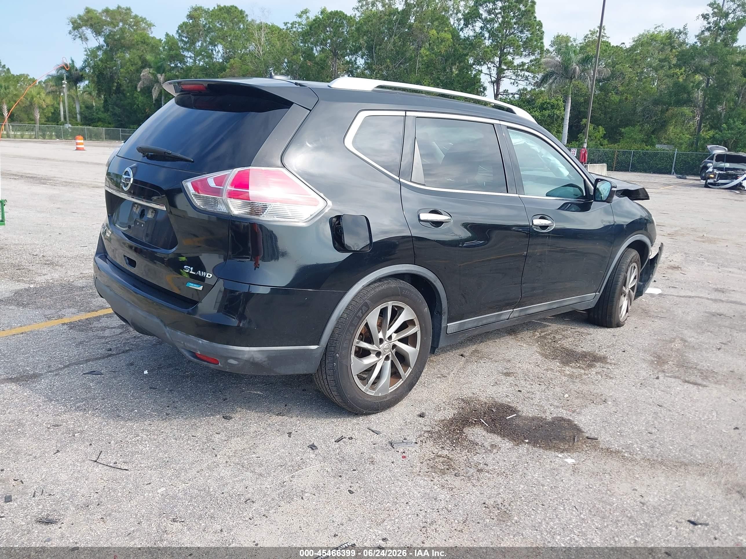 2014 Nissan Rogue Sl Черный vin: 5N1AT2MV0EC764235