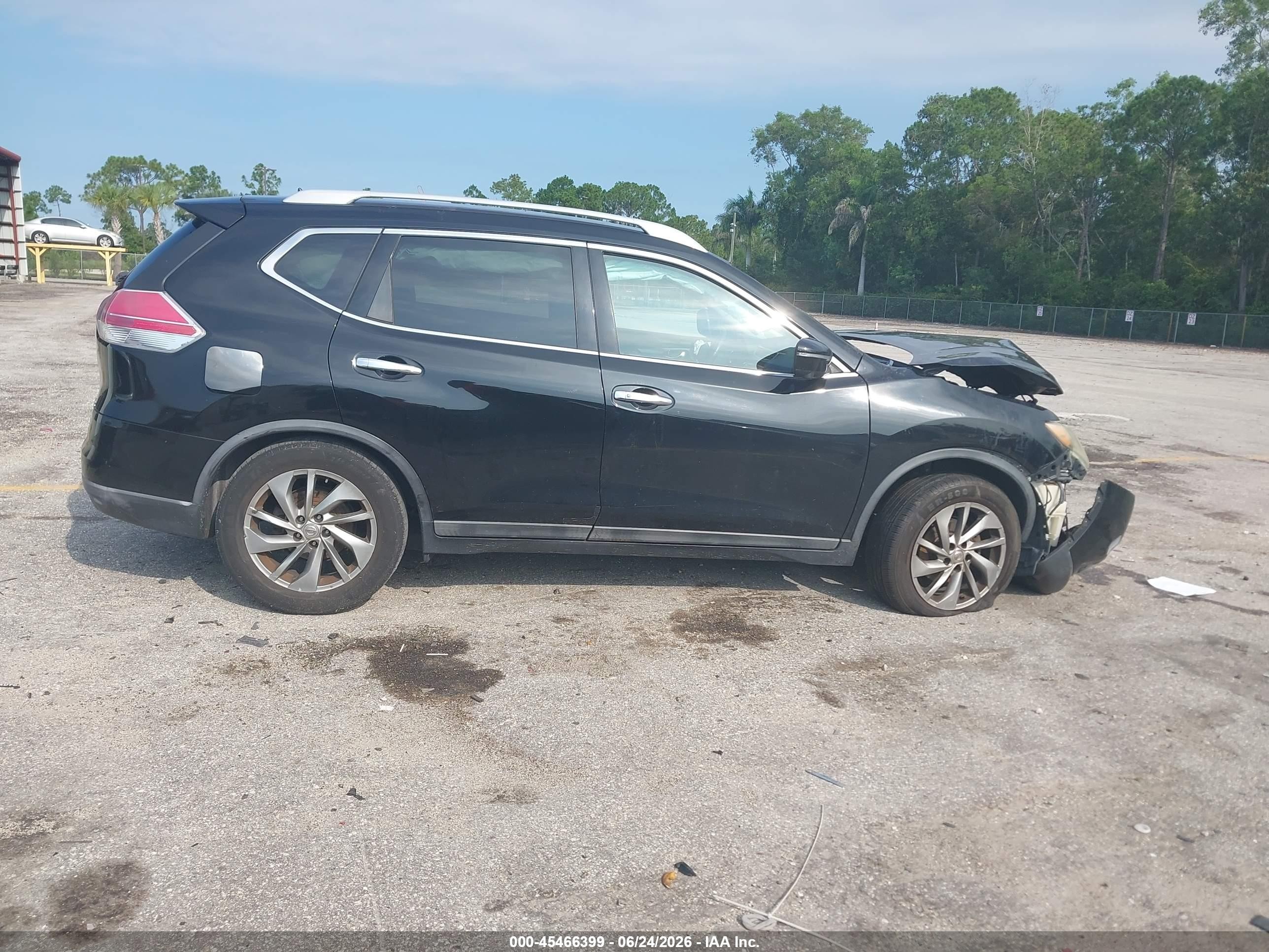2014 Nissan Rogue Sl Черный vin: 5N1AT2MV0EC764235