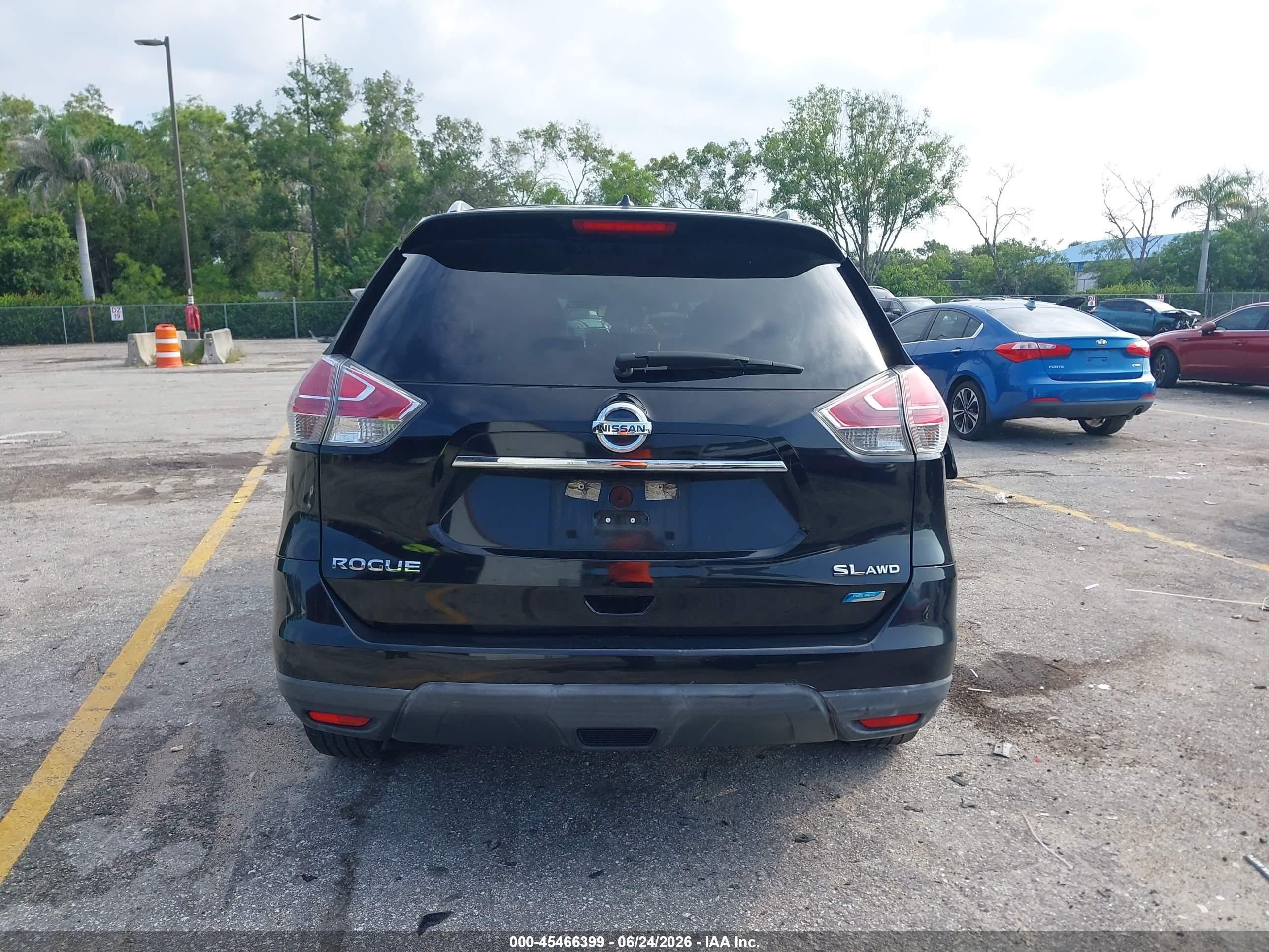 2014 Nissan Rogue Sl Черный vin: 5N1AT2MV0EC764235