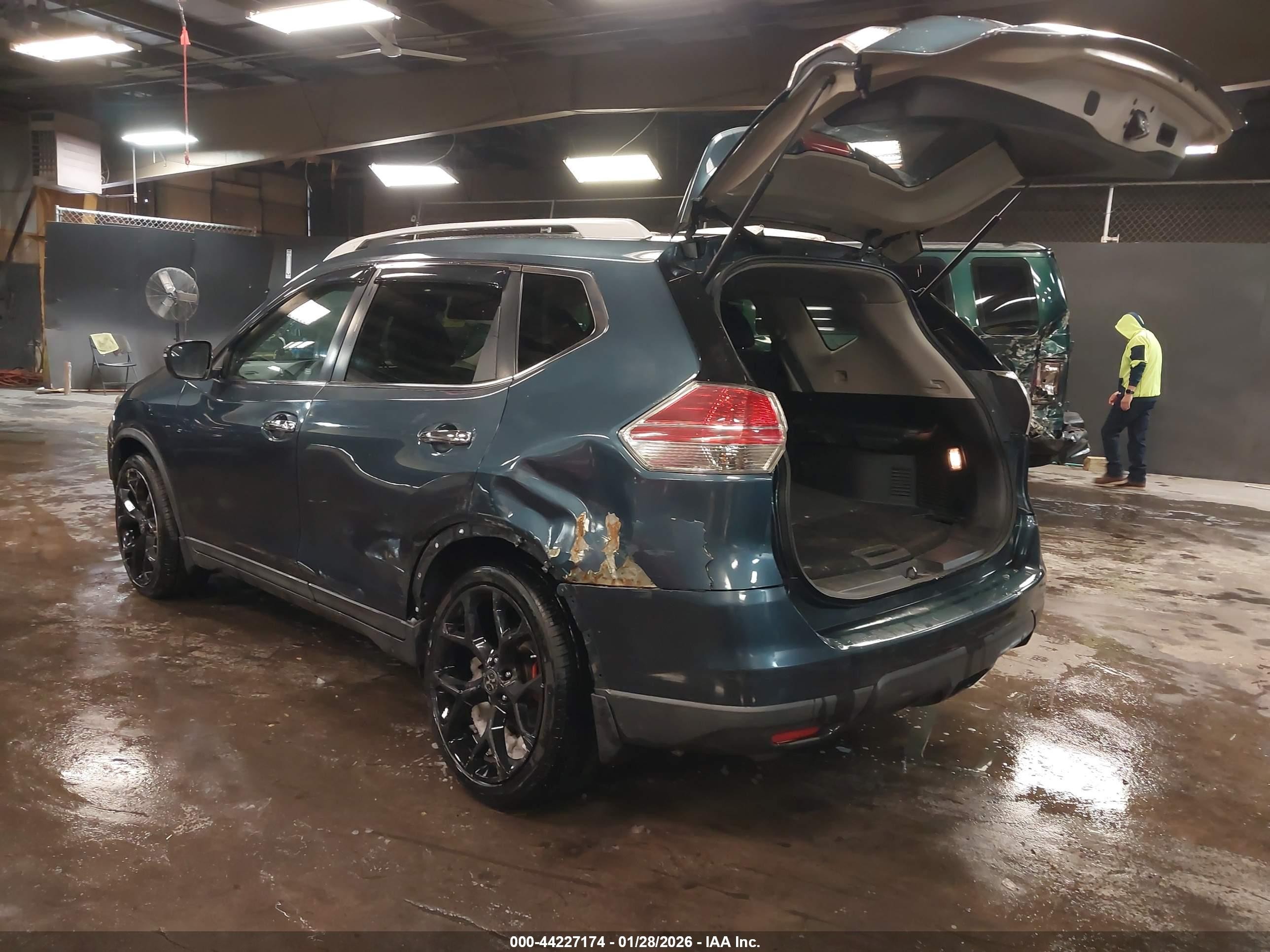 2014 Nissan Rogue Sv Gray vin: 5N1AT2MV0EC766941