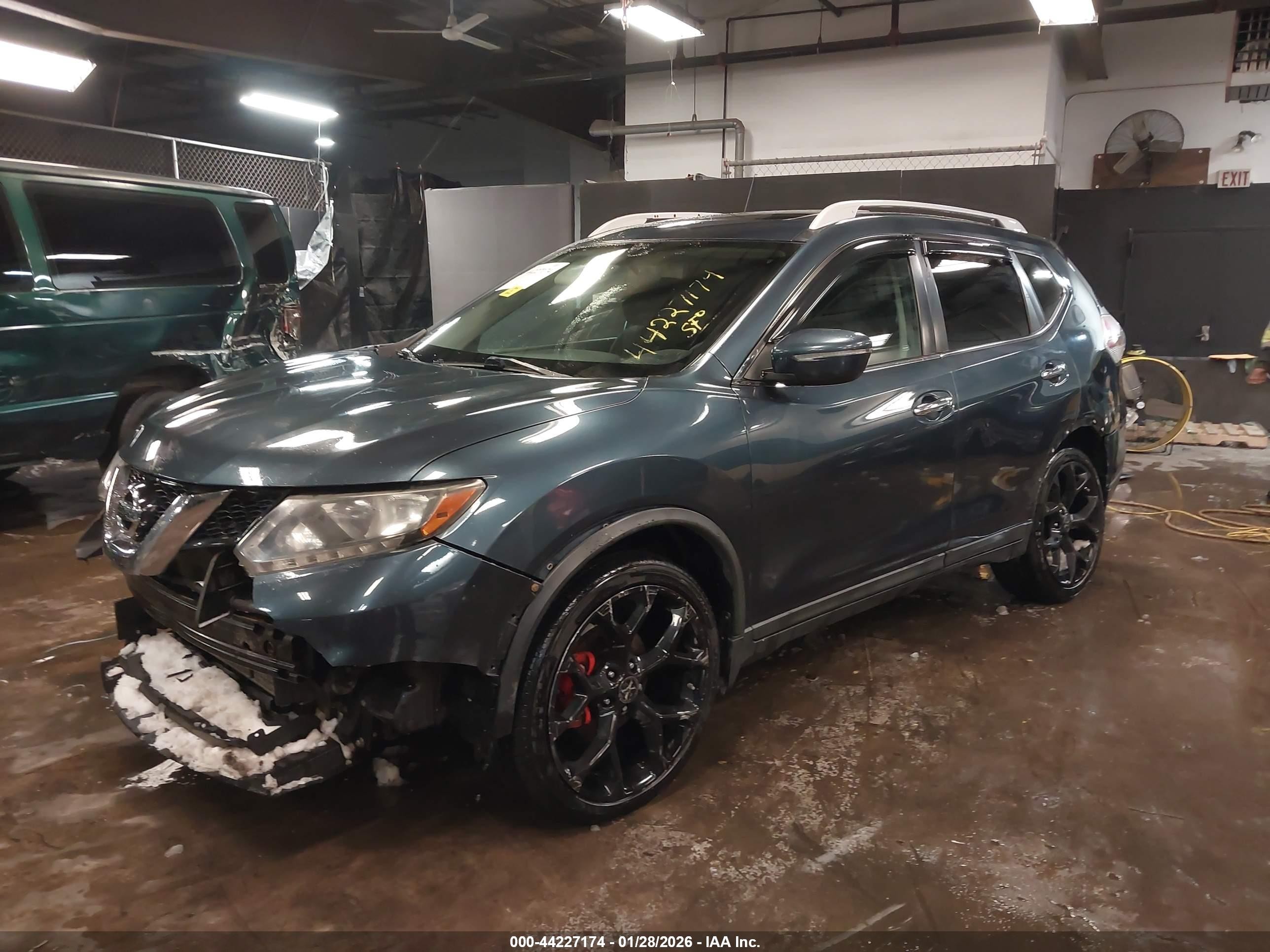 2014 Nissan Rogue Sv Gray vin: 5N1AT2MV0EC766941