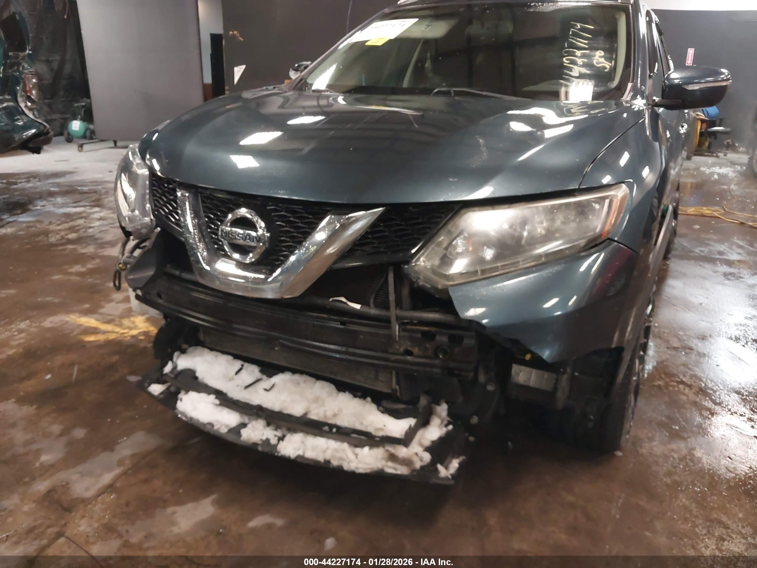 2014 Nissan Rogue Sv Gray vin: 5N1AT2MV0EC766941