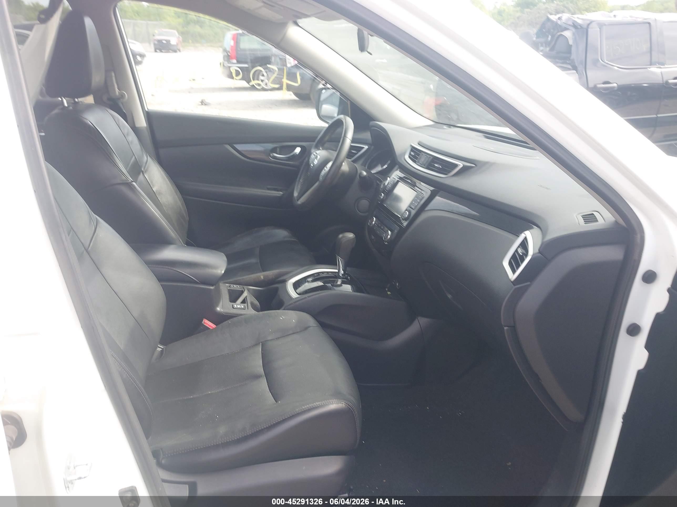 2014 Nissan Rogue Sl White vin: 5N1AT2MV0EC772805