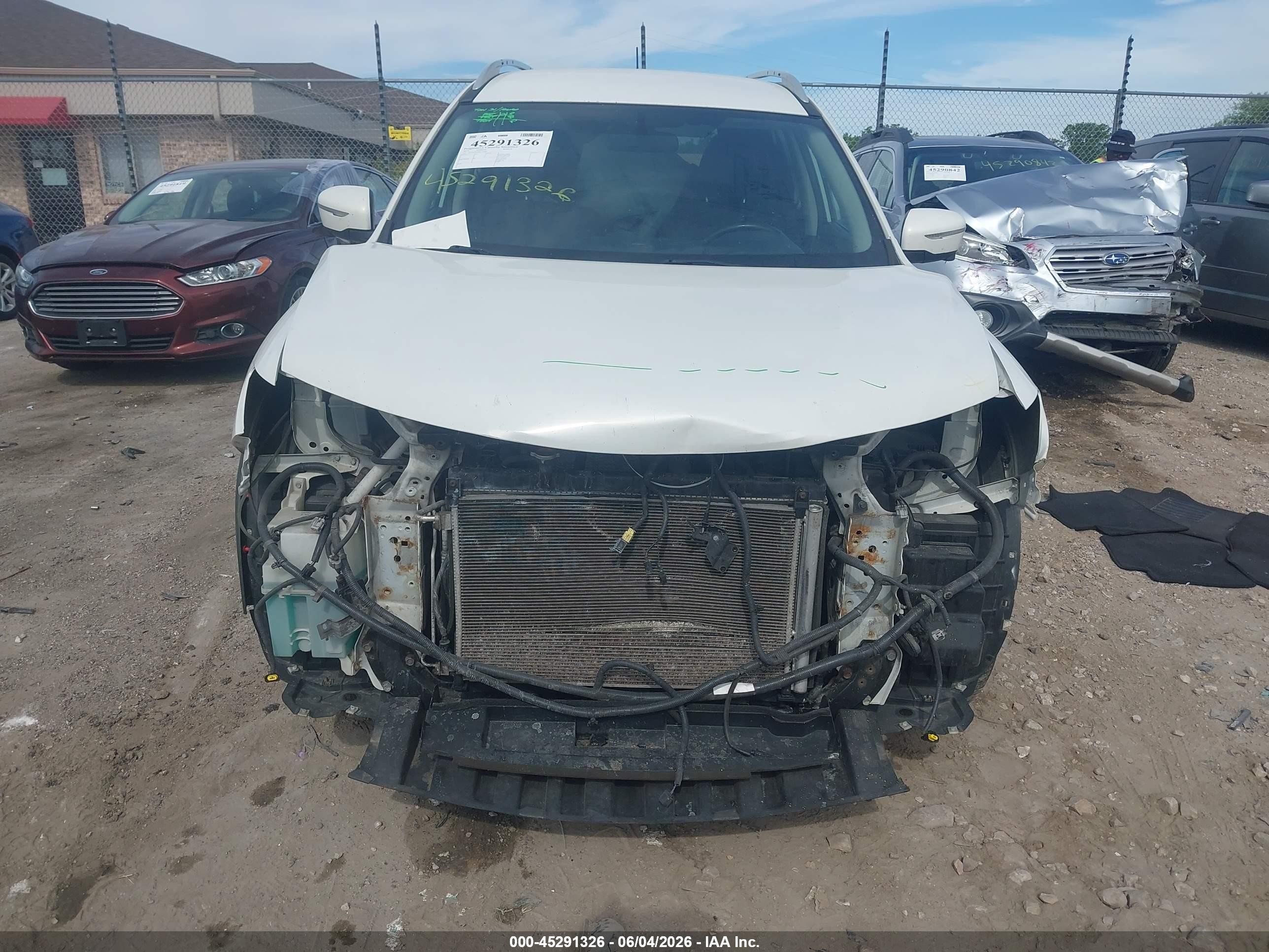 2014 Nissan Rogue Sl White vin: 5N1AT2MV0EC772805