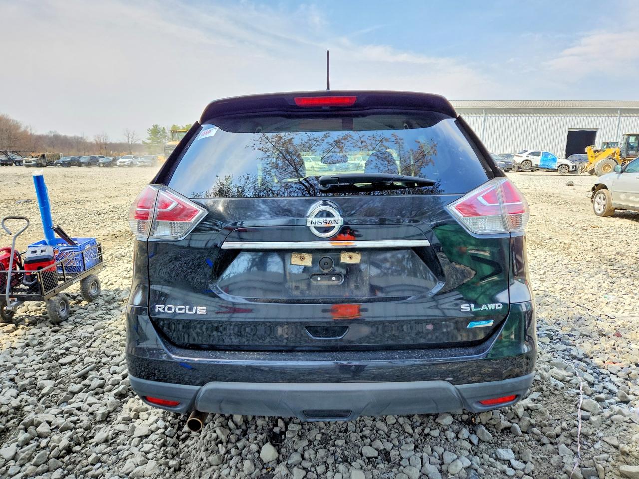 2014 Nissan Rogue Sl Black vin: 5N1AT2MV0EC781312