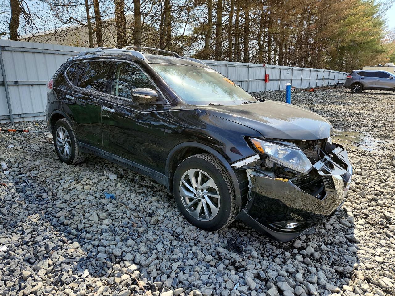 2014 Nissan Rogue Sl Black vin: 5N1AT2MV0EC781312