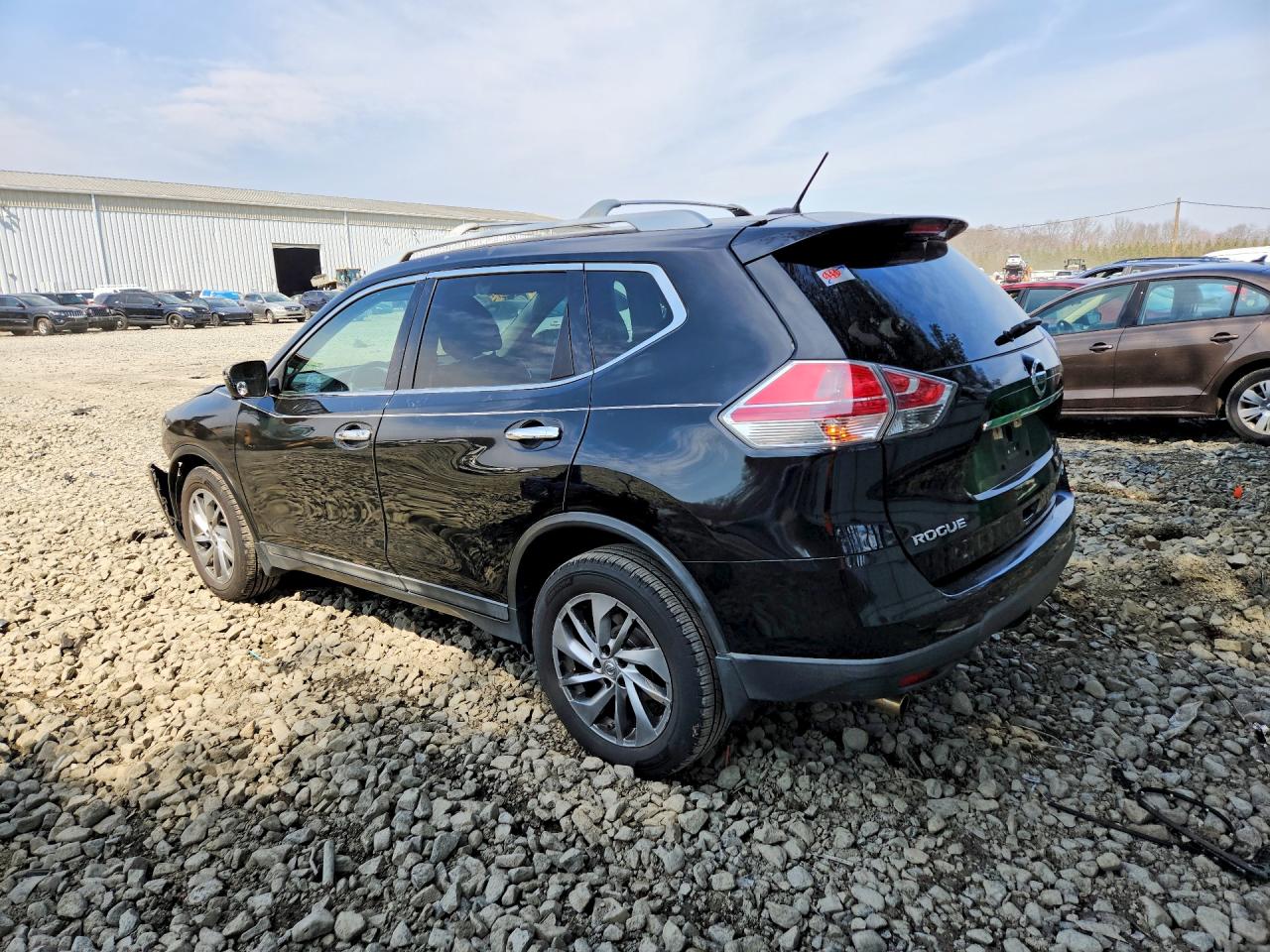 2014 Nissan Rogue Sl Black vin: 5N1AT2MV0EC781312