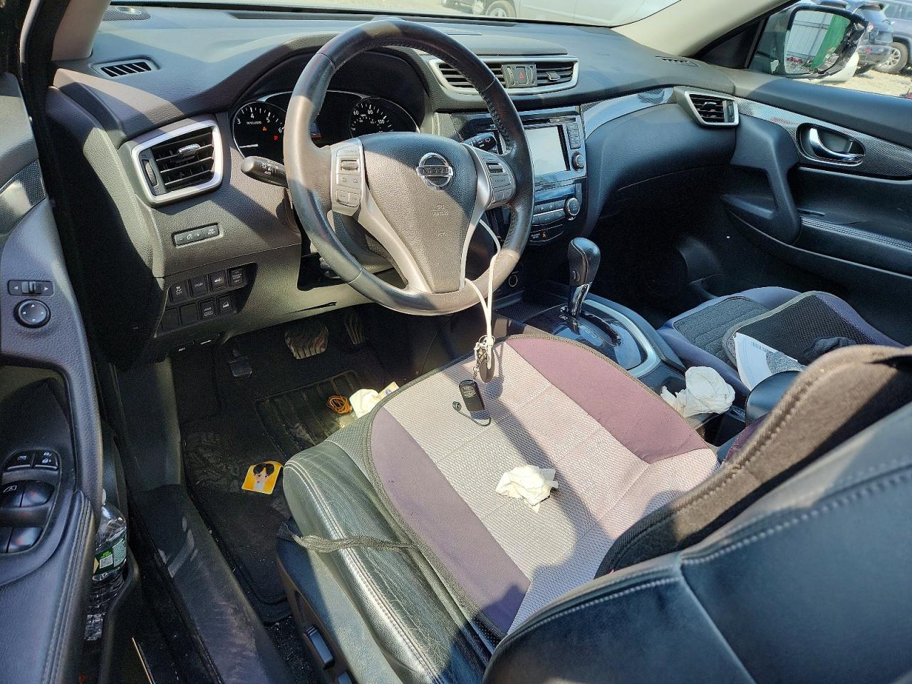 2014 Nissan Rogue Sl Black vin: 5N1AT2MV0EC781312