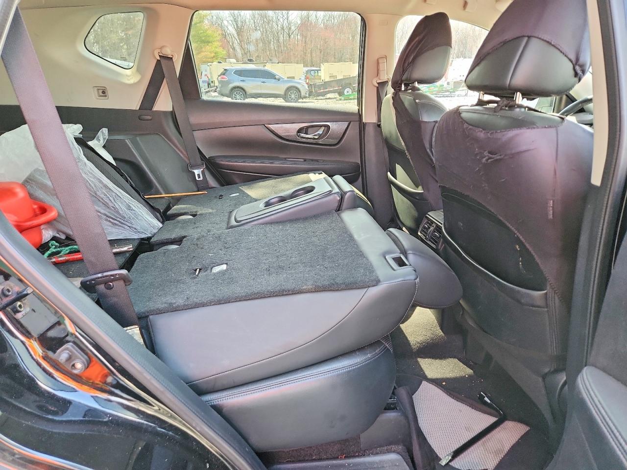 2014 Nissan Rogue Sl Black vin: 5N1AT2MV0EC781312