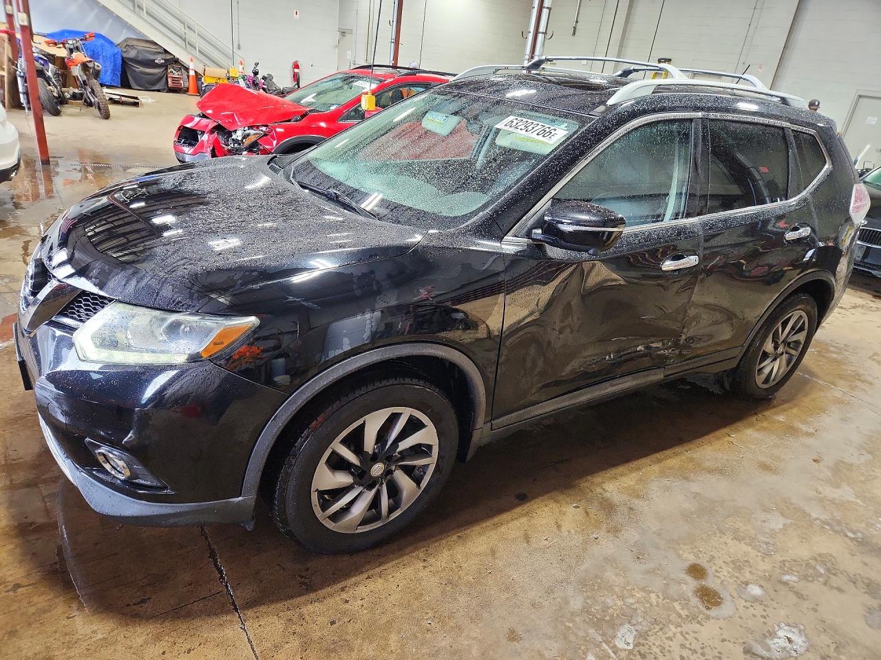 2014 Nissan Rogue Sl Черный vin: 5N1AT2MV0EC785764