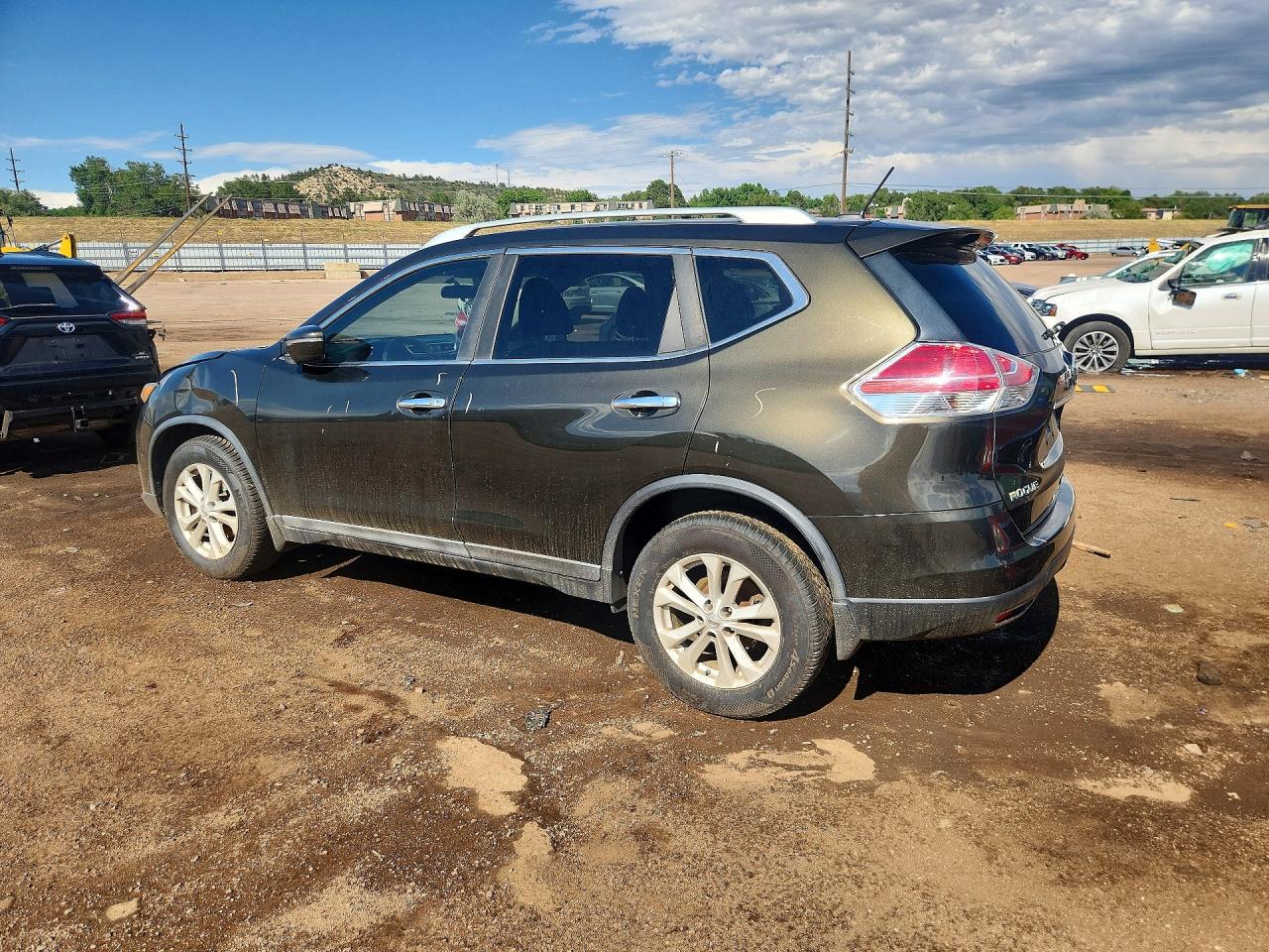 2014 Nissan Rogue Sv Black vin: 5N1AT2MV0EC786381