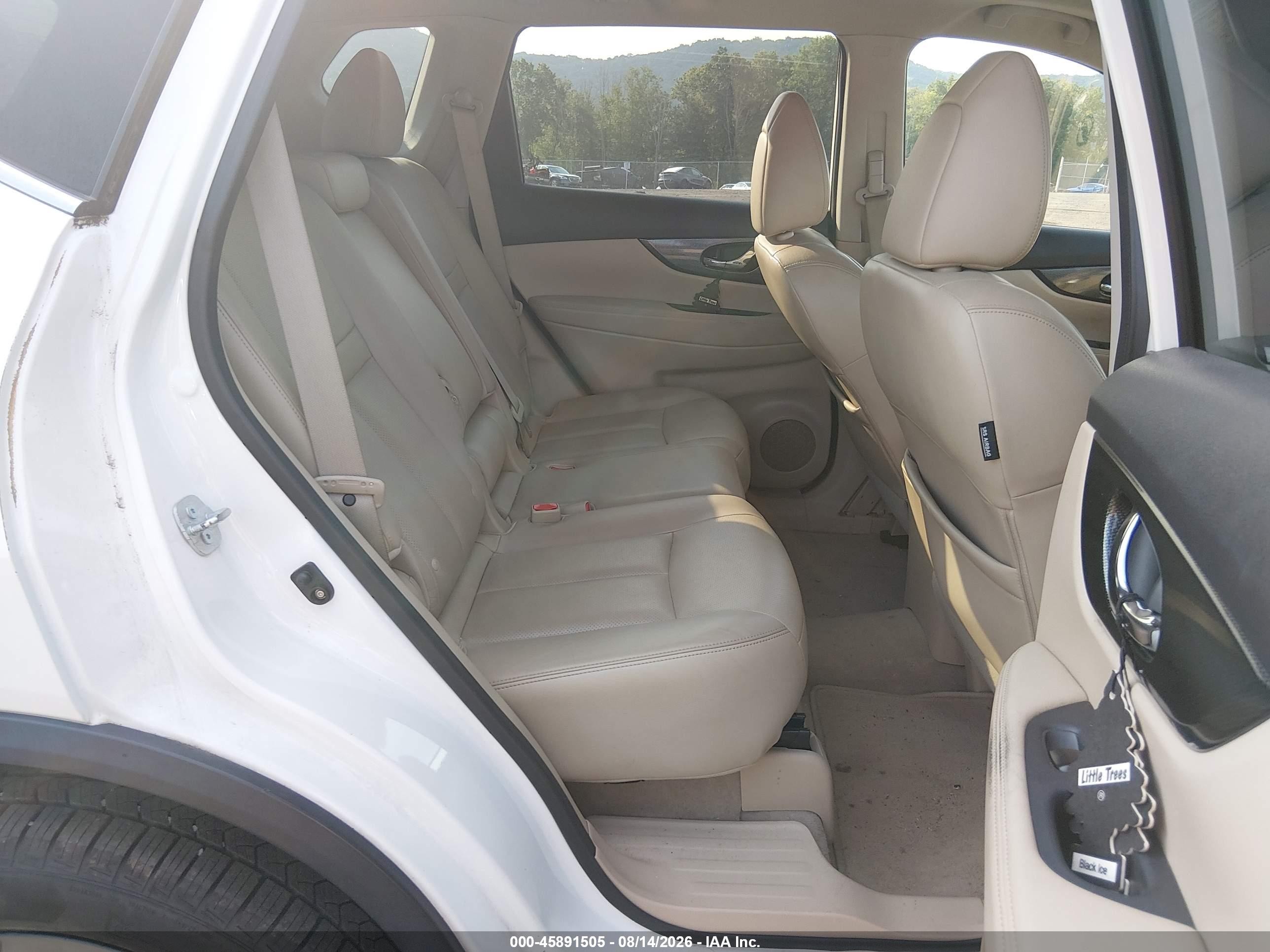 2014 Nissan Rogue Sl White vin: 5N1AT2MV0EC790558