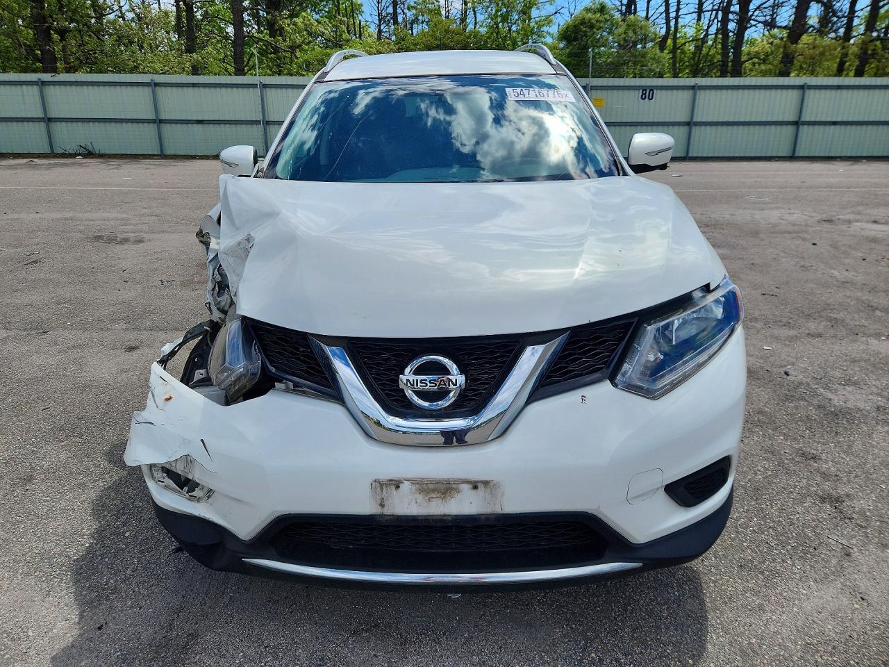 2014 Nissan Rogue Sv White vin: 5N1AT2MV0EC793718
