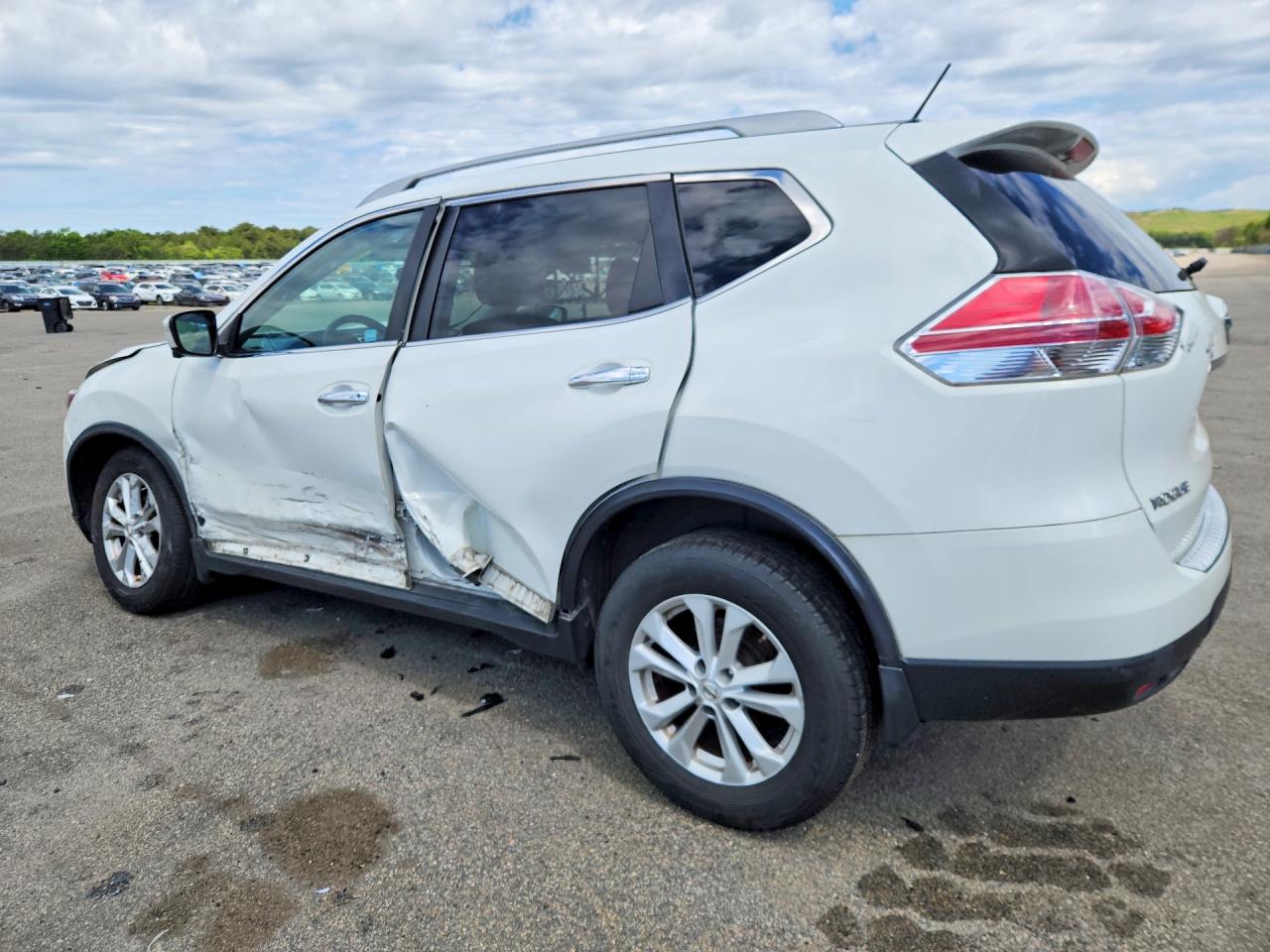 2014 Nissan Rogue Sv White vin: 5N1AT2MV0EC793718