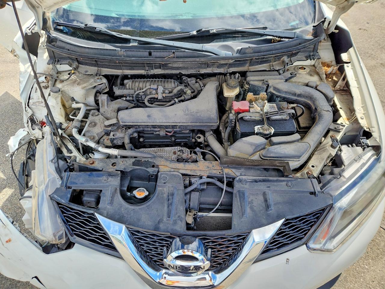 2014 Nissan Rogue Sv White vin: 5N1AT2MV0EC793718