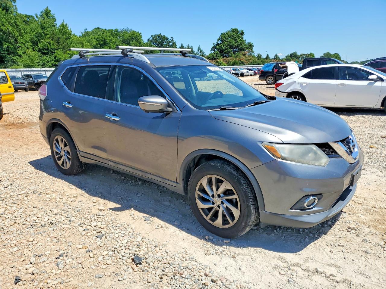 2014 Nissan Rogue Sl Gray vin: 5N1AT2MV0EC795579