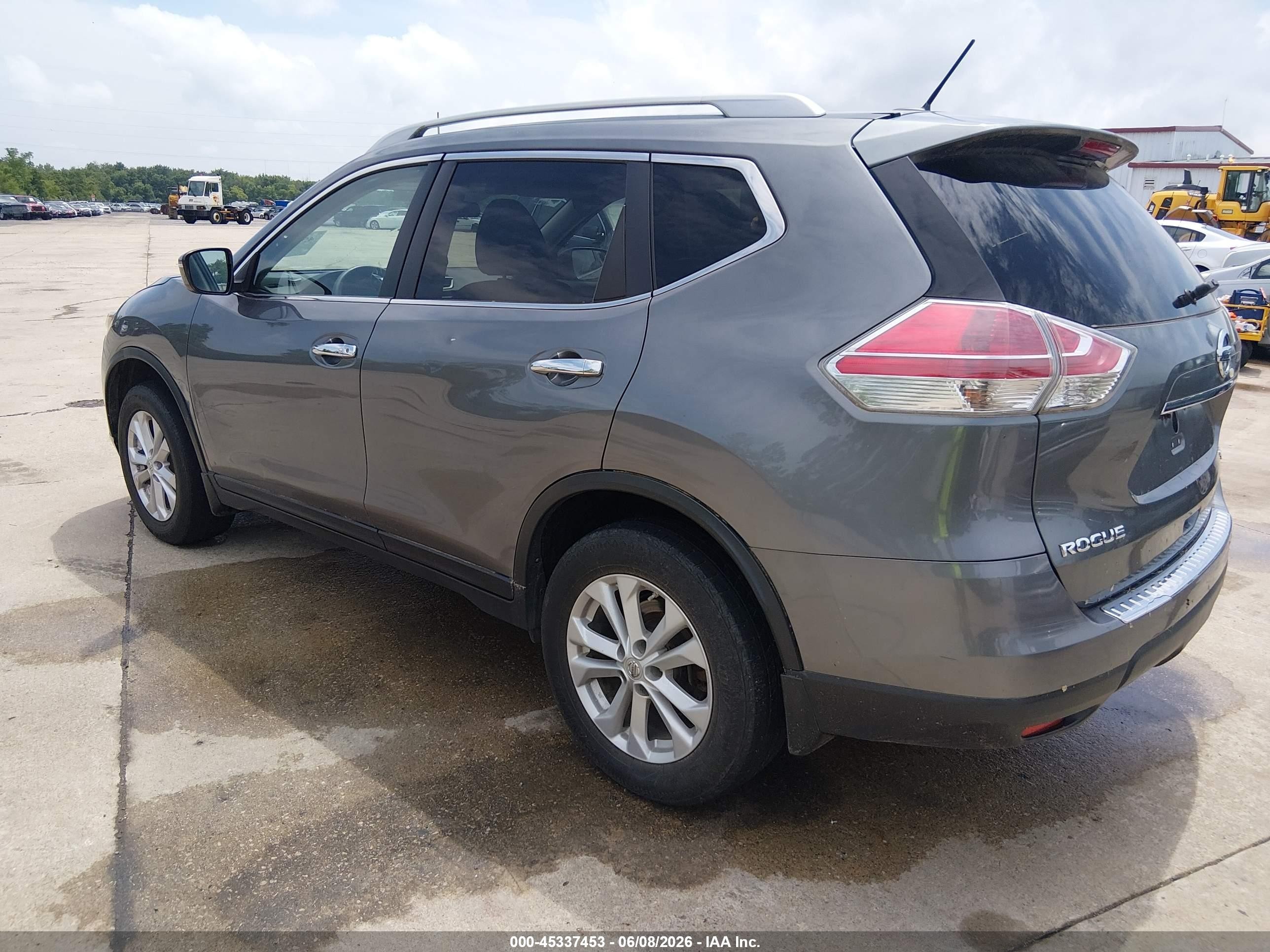 2014 Nissan Rogue Sv Gray vin: 5N1AT2MV0EC808198