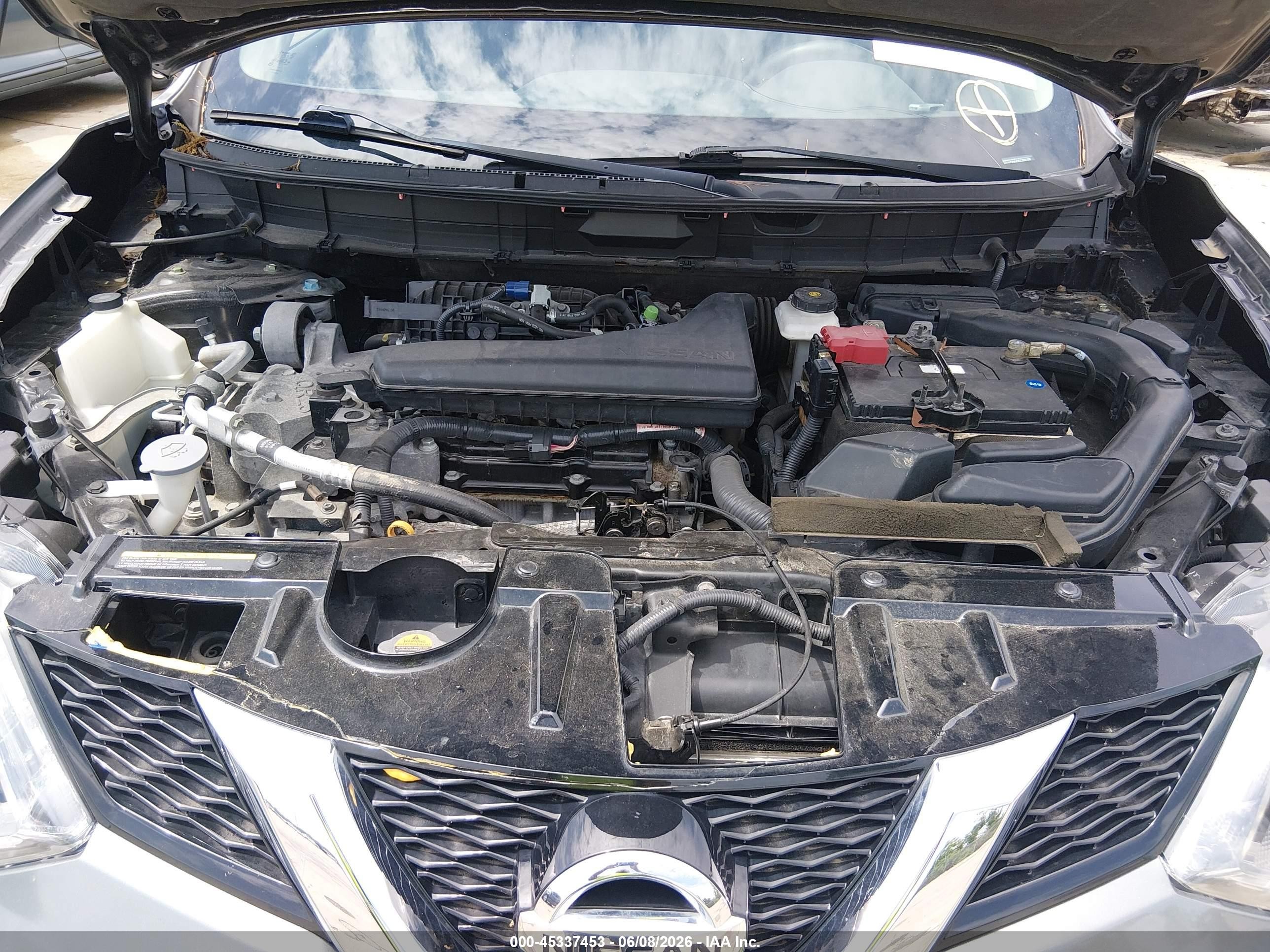 2014 Nissan Rogue Sv Gray vin: 5N1AT2MV0EC808198