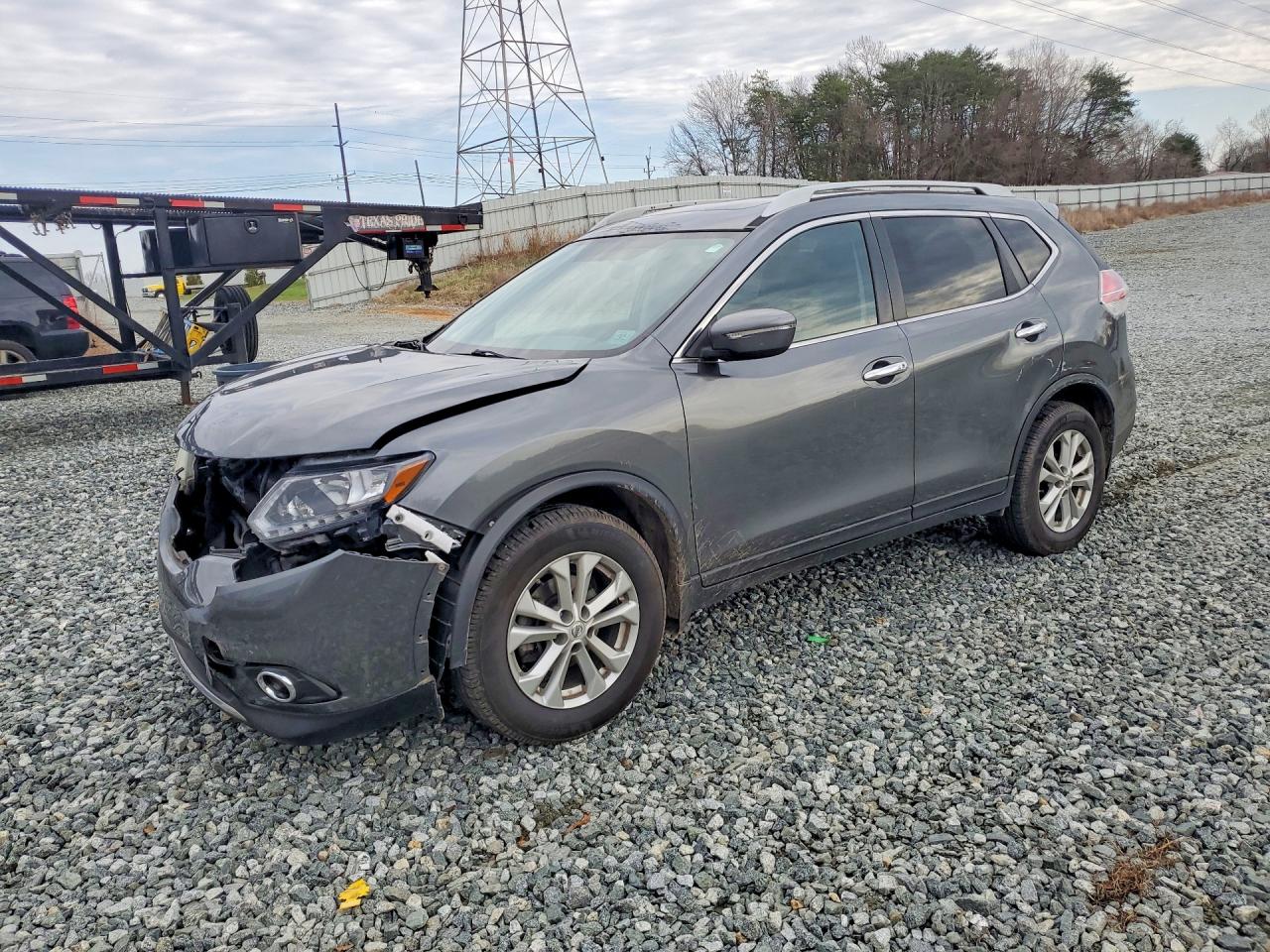 2014 Nissan Rogue Sv Charcoal vin: 5N1AT2MV0EC809769