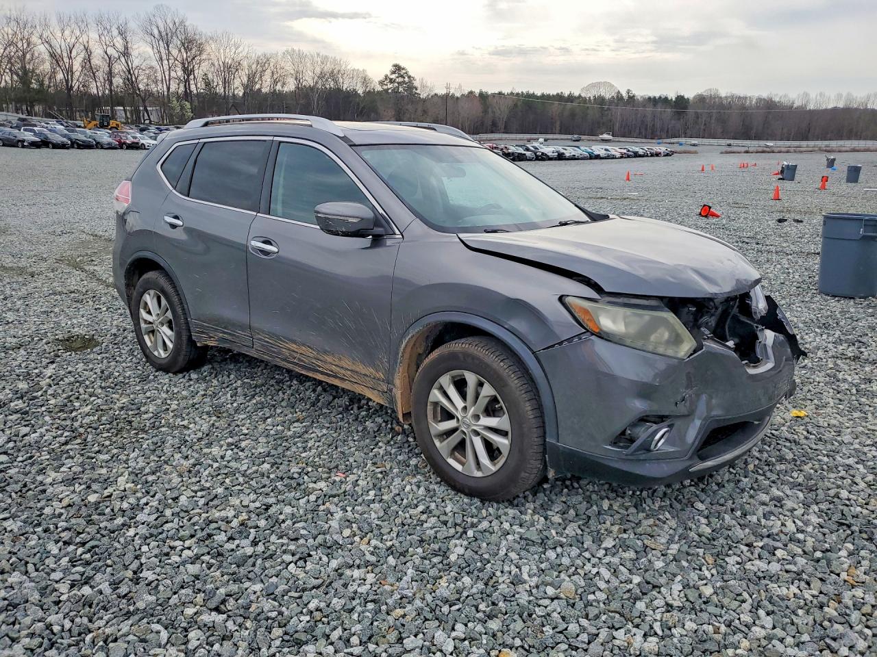 2014 Nissan Rogue Sv Charcoal vin: 5N1AT2MV0EC809769