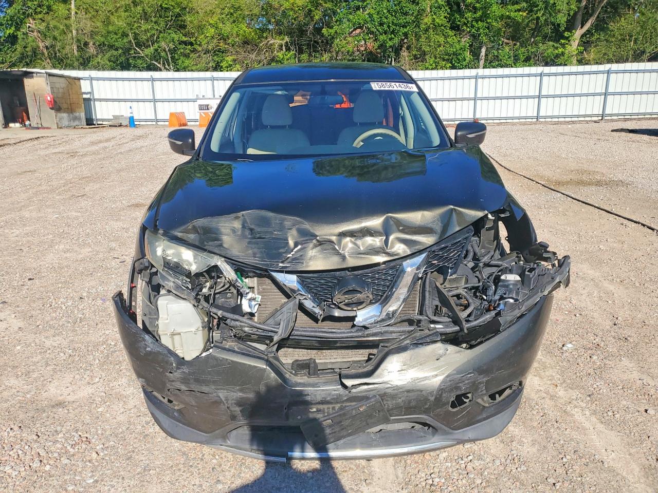 2014 Nissan Rogue S Угольный vin: 5N1AT2MV0EC810453