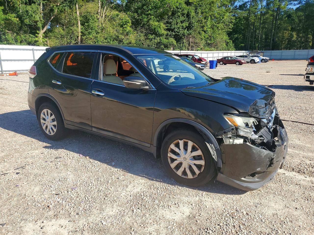 2014 Nissan Rogue S Угольный vin: 5N1AT2MV0EC810453