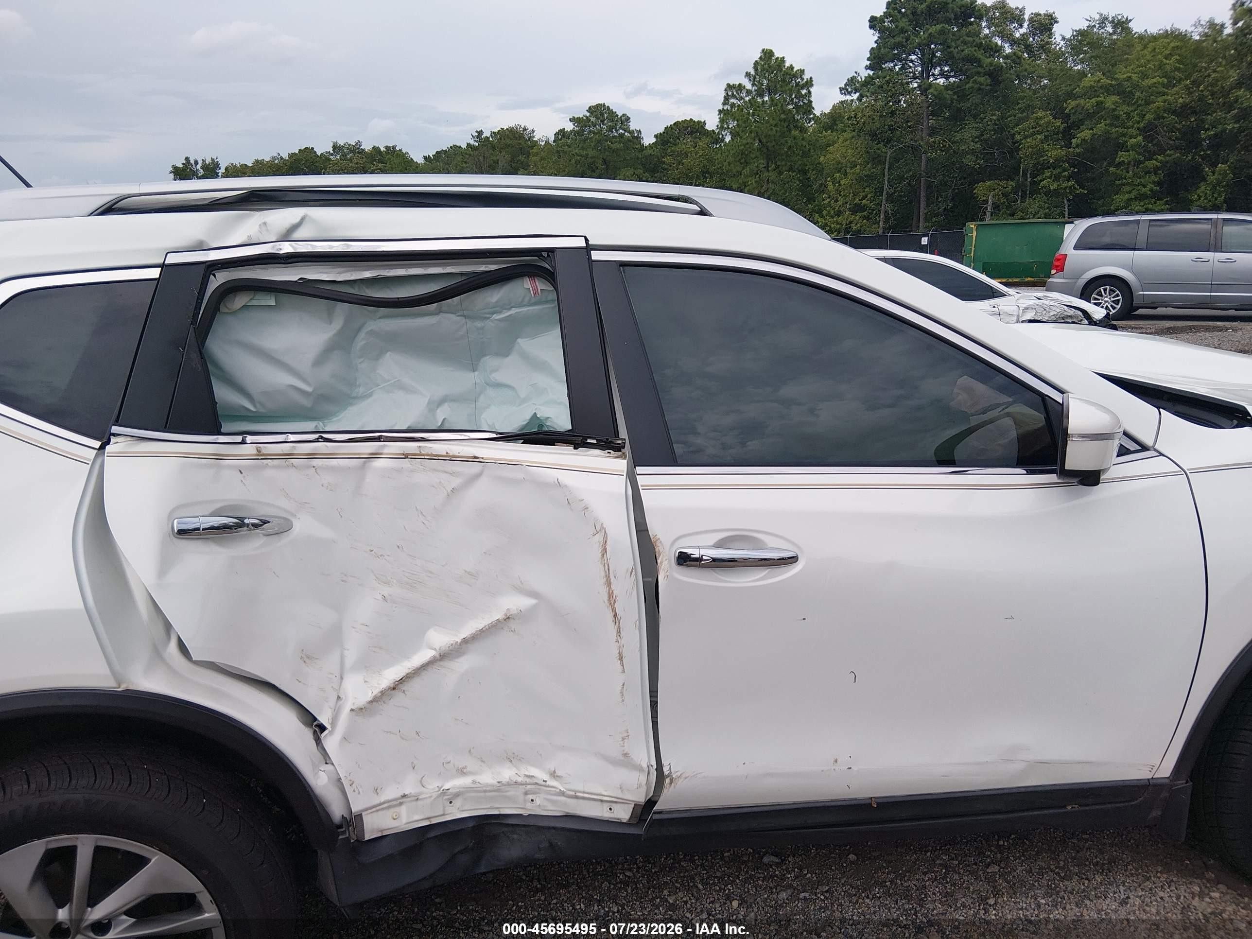 2014 Nissan Rogue Sl White vin: 5N1AT2MV0EC810694