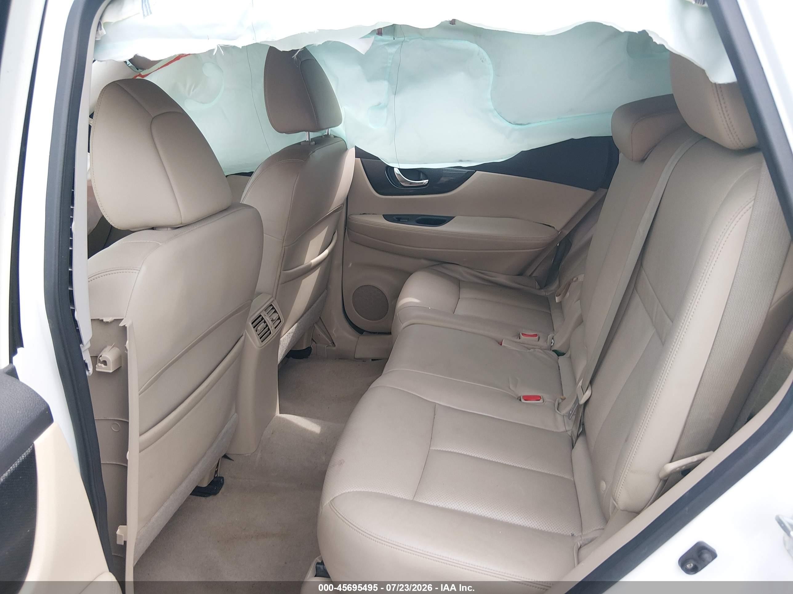 2014 Nissan Rogue Sl White vin: 5N1AT2MV0EC810694