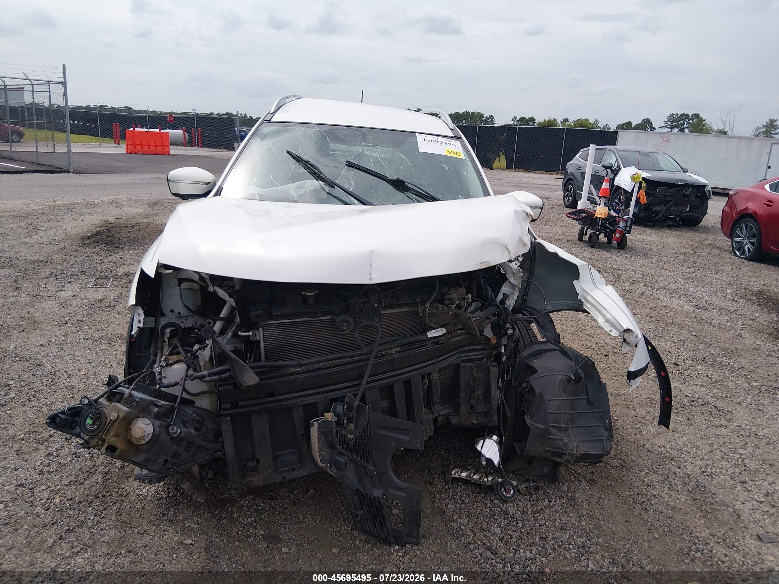 2014 Nissan Rogue Sl White vin: 5N1AT2MV0EC810694