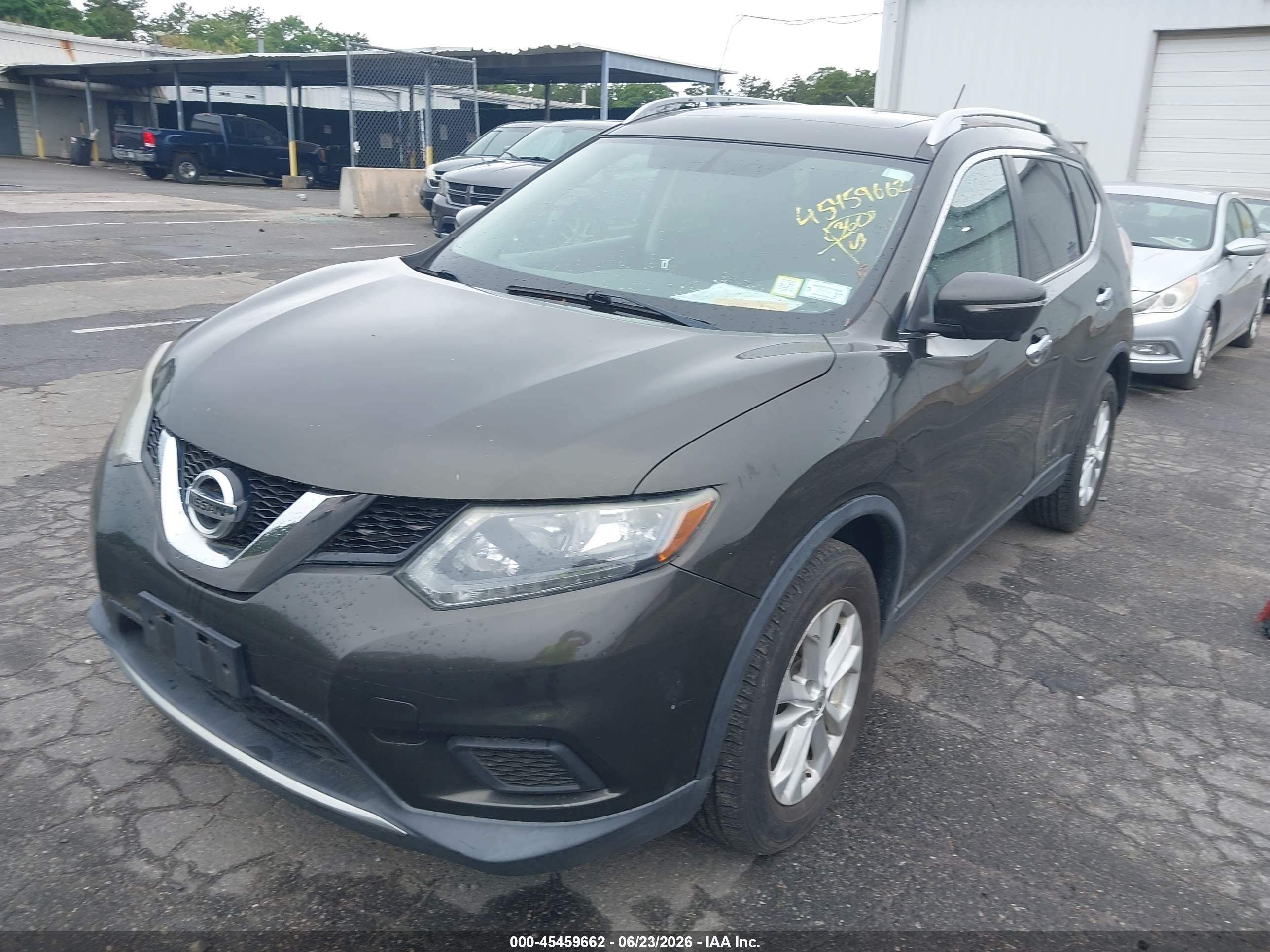 2014 Nissan Rogue Sv Green vin: 5N1AT2MV0EC811859