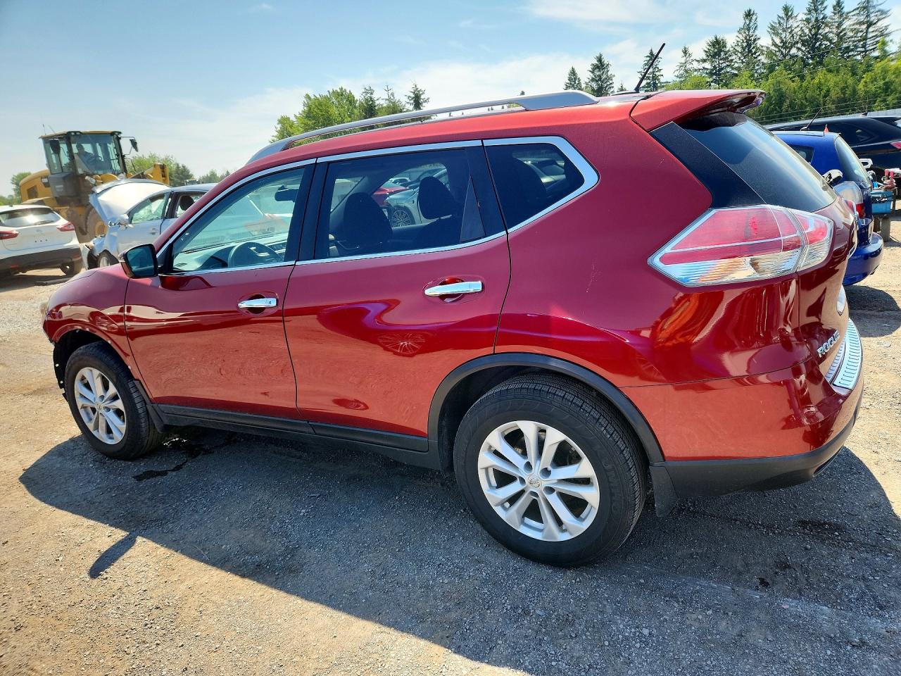 2014 Nissan Rogue S Burgundy vin: 5N1AT2MV0EC820416