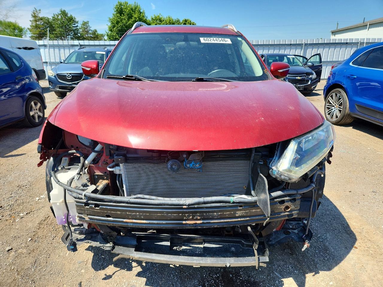 2014 Nissan Rogue S Burgundy vin: 5N1AT2MV0EC820416
