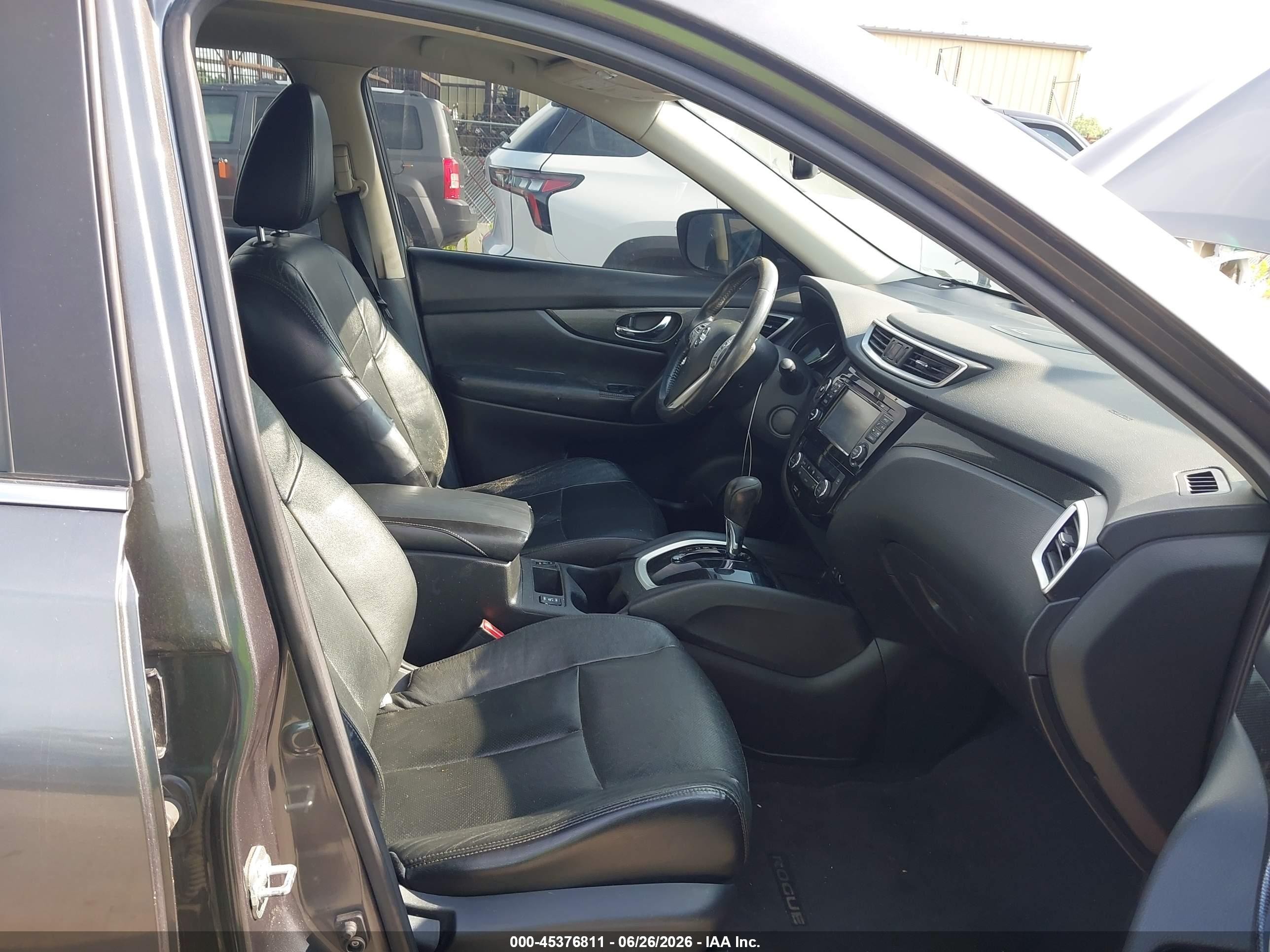 2014 Nissan Rogue Sl Gray vin: 5N1AT2MV0EC825244